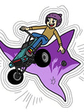 Extreme Stunt Rider Purple Blast Rug