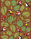 Tropical Toucan Leaf Jungle Rug
