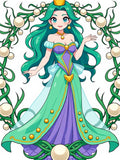 Emerald Queen Surrounded by Pearls Rug