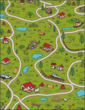 Country Road Green Village Playmat Rug