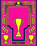 Victory Trophy Laurel Wreath Celebration Rug