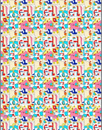 Colorful Abstract Geometric Shapes Rug