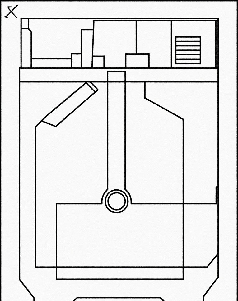 Minimalist Geometric Diagram Lines Rug