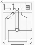 Minimalist Geometric Diagram Lines Rug