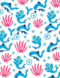 Blue Dolphin Coral Charm Rug