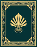 Royal Gold Fan Border Teal Rug