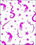 Whimsical Pink Unicorn Starburst Swirl Rug