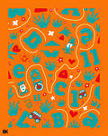 Whimsical Alphabetical Children's Play Rug