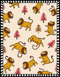 Golden Lion Forest Whimsy Rug