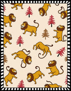 Golden Lion Forest Whimsy Rug