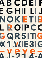 Modern Geometric Alphabet Block Rug