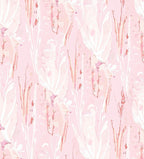 Soft Pink Watercolor Floral Blossom Rug