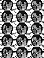 Monochromatic Black And White Abstraction Rug