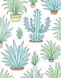 Pastel Succulent Garden Collection Rug
