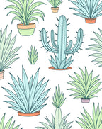 Pastel Succulent Garden Collection Rug