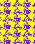 Bold Violet Organic Shape Rug
