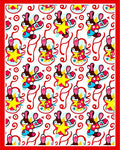 Whimsical Yellow Star Cartoon Delight Rug