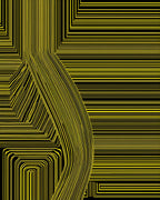 Bold Yellow Linear Geometric Rug