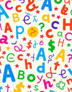 Colorful Alphabet Bold Characters Rug