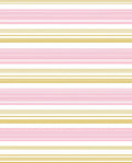 Soft Pink Gold Stripe Harmony Rug