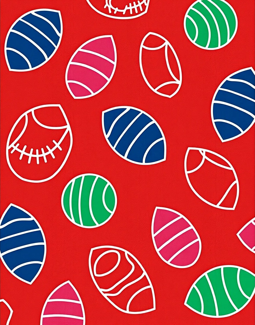 Vibrant Red Abstract Oval Brocade Rug