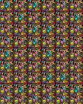 Vibrant Geometric Recycled Abstract Rug
