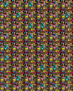 Vibrant Geometric Recycled Abstract Rug