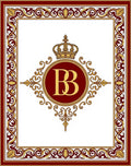 Royal Crested Burgundy Gold Emblem Rug