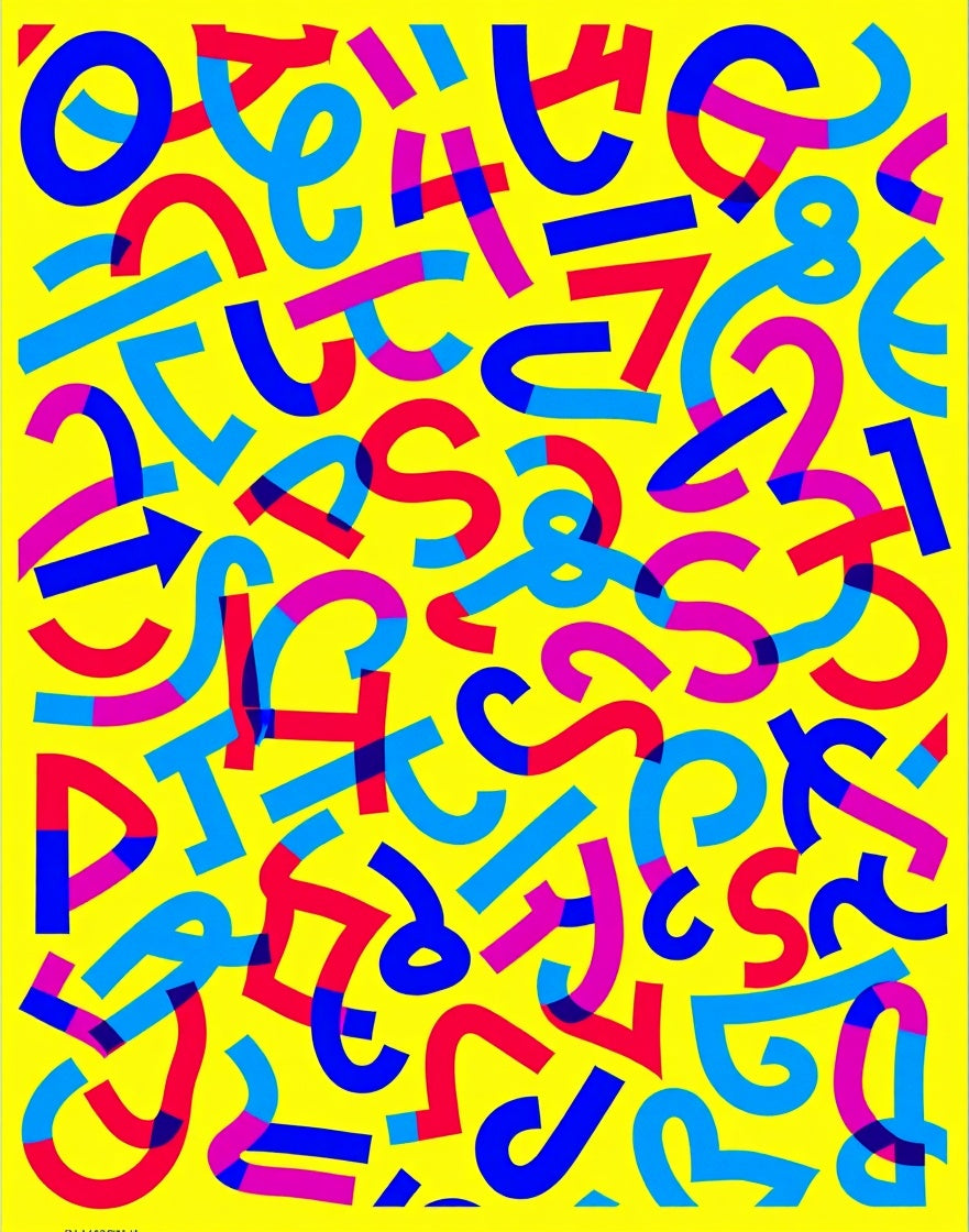 Pop Art Yellow Abstract Shapes Rug