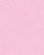 Pink Alphabet Collage Background Rug