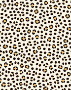 Cream and Brown Spotty Animal Rug