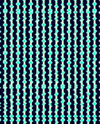 Dark Aqua Starburst Vertical Line Rug