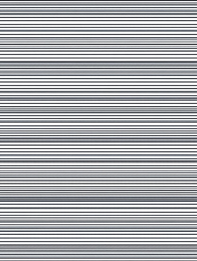 Modern Black White Fine Stripes Rug