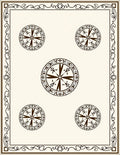 Ornate Cream Brown Mandala Medallion Rug