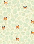 Whimsical Fox And Leafy Branches Rug