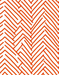 Orange Zigzag Lines Rug