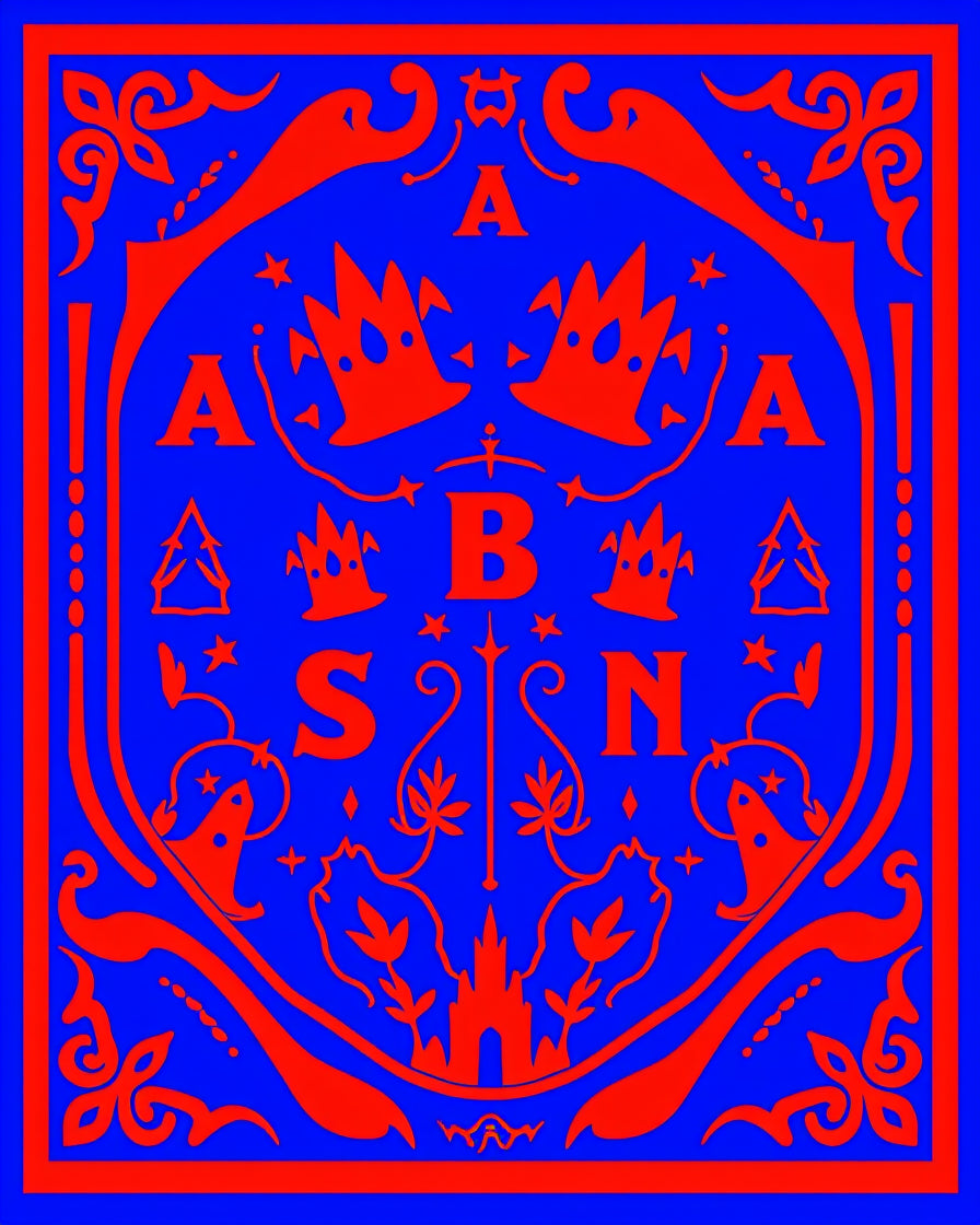 Scarlet Castle Alphabet Regal Rug