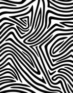 Bold Black White Abstract Strips Rug