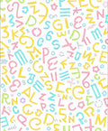 Playful Alphabet Pastel Scatter Rug