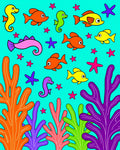 Ocean Coral Fish Seahorse Starfish Rug