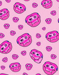 Pink Whimsical Monster Friends Repeat Rug