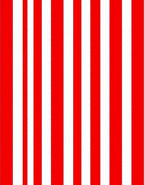 Bold Red White Vertical Stripes Rug