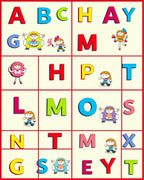 Playful Alphabet Characters Multi-Color Rug