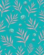 Pink Coral Abstract Orb Oceanic Rug
