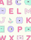 Playful Alphabet Monster Cartoon Rug