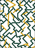 Intertwined Geometric Lines Rug
