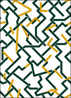 Intertwined Geometric Lines Rug