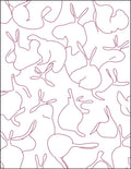 Red Orchid Abstract Contemporary Bloom Rug