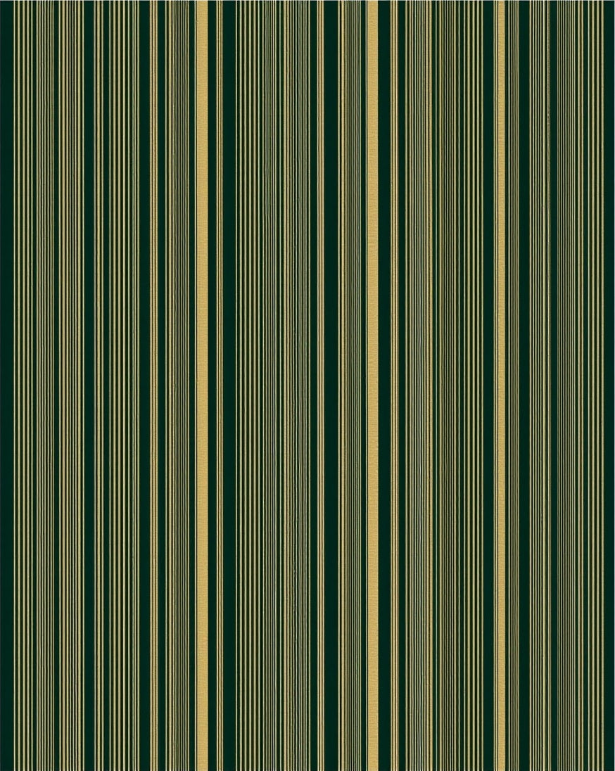 Deep Forest Gold Vertical Stripe Rug