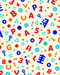 Playful Alphabet Number Scatter Rug